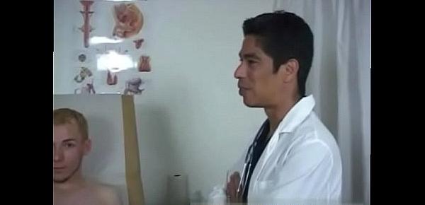  Student doctors examining naked men and xxx teen boy with videos gay